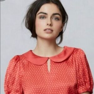 Anthropologie Hey There Karen Walker red dot top